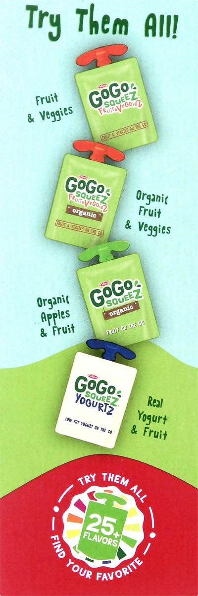 slide 8 of 13, GoGo squeeZ 4 Pack Fruit On The Go Apple Strawberry Baby Food 4.0 ea, 4 ct