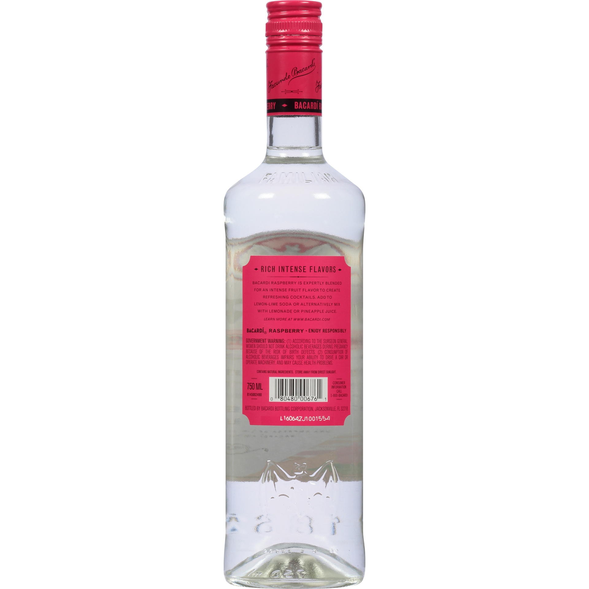 slide 4 of 4, Bacardi Raspberry Flavored Rum 750ml, 750 ml