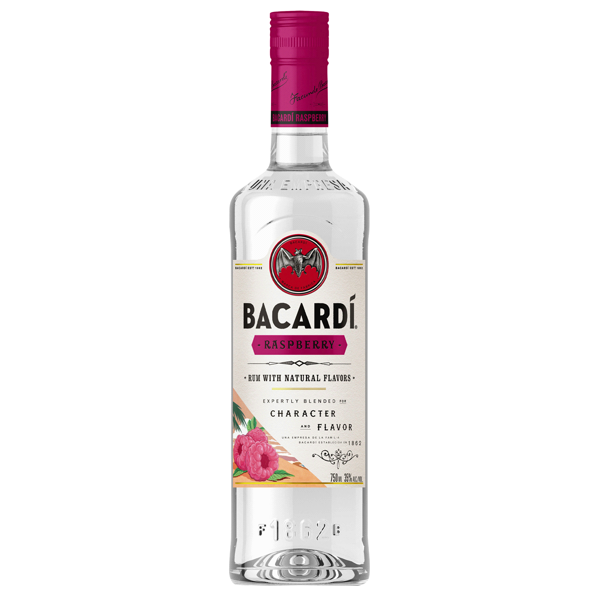 slide 1 of 4, Bacardi Raspberry Flavored Rum 750ml, 750 ml