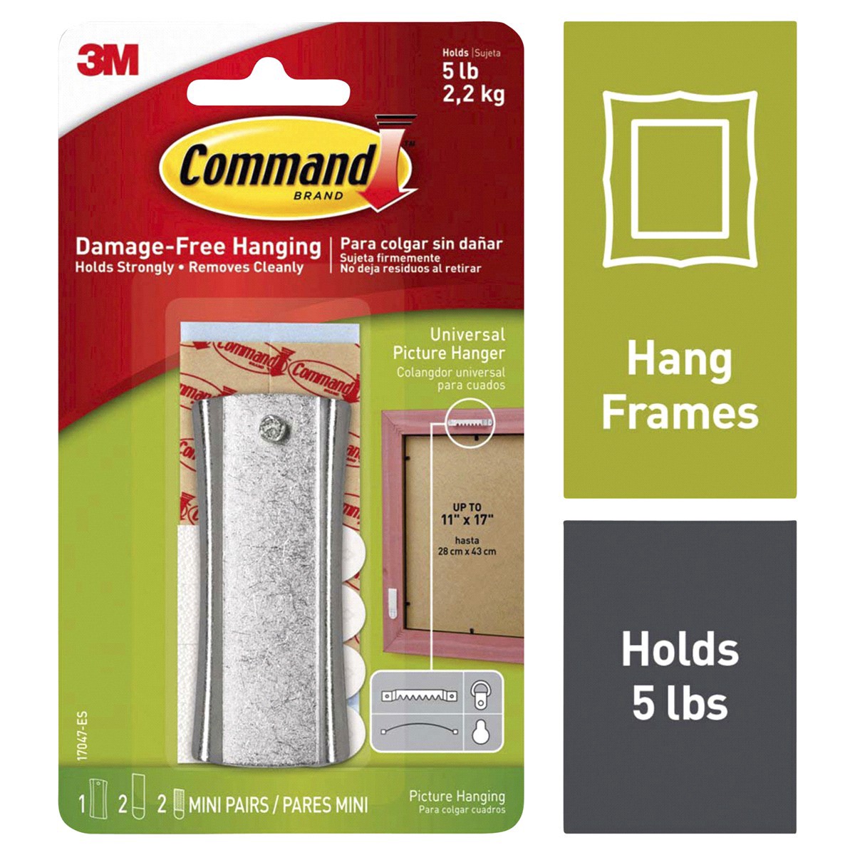 slide 1 of 29, 3M Command Picture And Frame Damage-Free Sawtooth Set, 5 ct