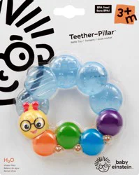 Baby Einstein 3+ Months Teether-Pillar Rattle Toy 1 ea