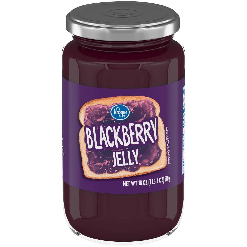 slide 1 of 1, Kroger Blackberry Jelly, 18 oz