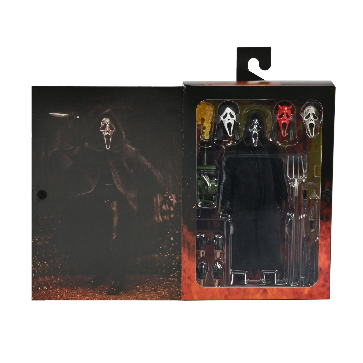 slide 2 of 6, NECA Ghost Face 7" Figure Ult Ghost Face Inferno, 7 in