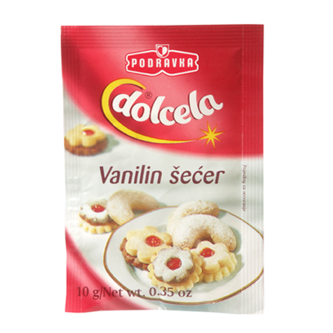 slide 1 of 1, Podravka Dolcela Vanilla Sugar, 10 gram