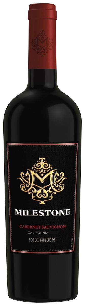 slide 3 of 4, Milestone Red Wine, 750 ml