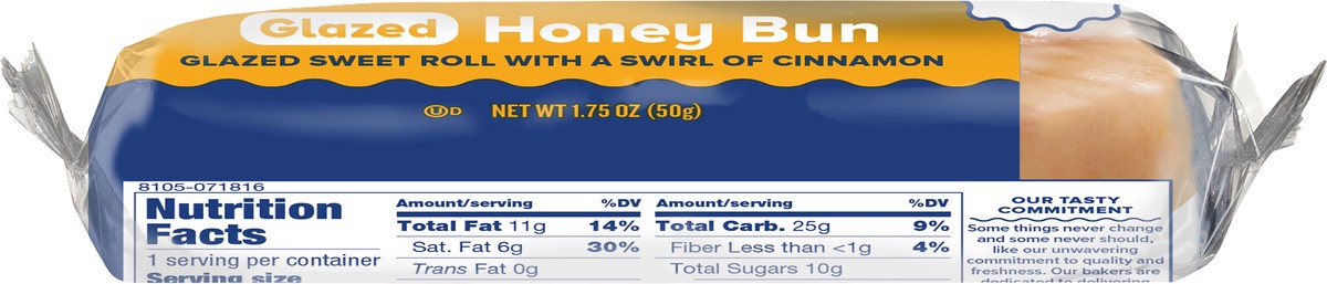 slide 7 of 11, Tastykake Glazed Honey Bun, 1.75 oz, 1.75 oz