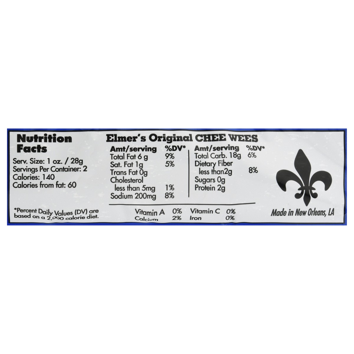 slide 5 of 14, Elmer's Chee Wees Original Cheese Curls 2.0 oz, 2 oz