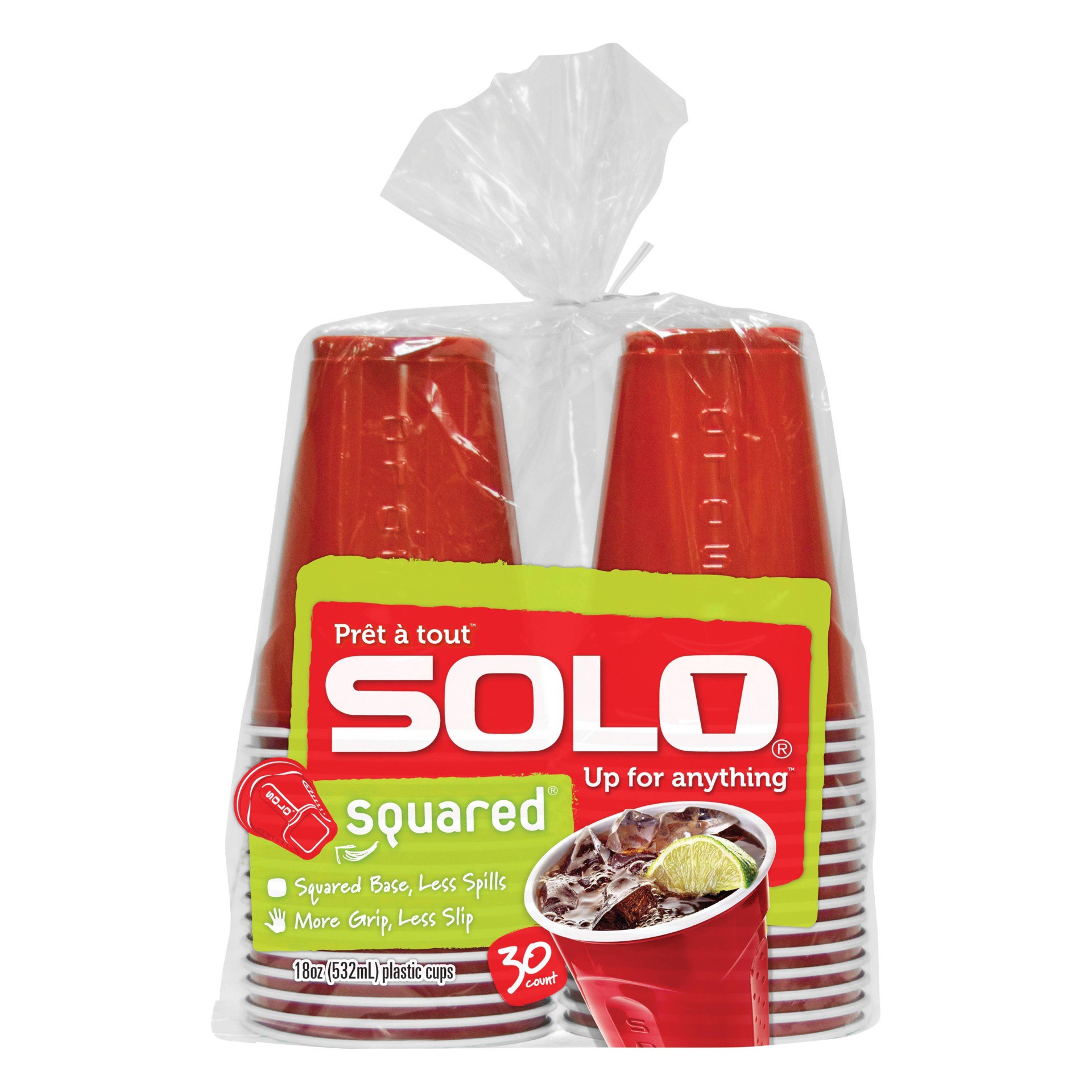 slide 1 of 6, Solo Plastic Party Cups, 30 ct; 18 oz