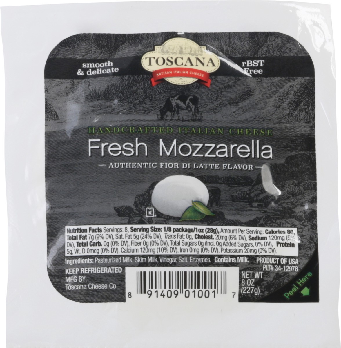 slide 4 of 12, Toscana Fresh Mozzarella Cheese 8 oz, 8 oz