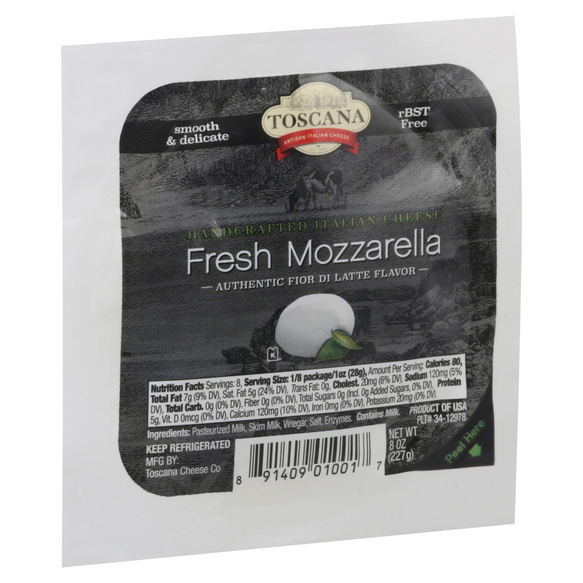 slide 11 of 12, Toscana Fresh Mozzarella Cheese 8 oz, 8 oz