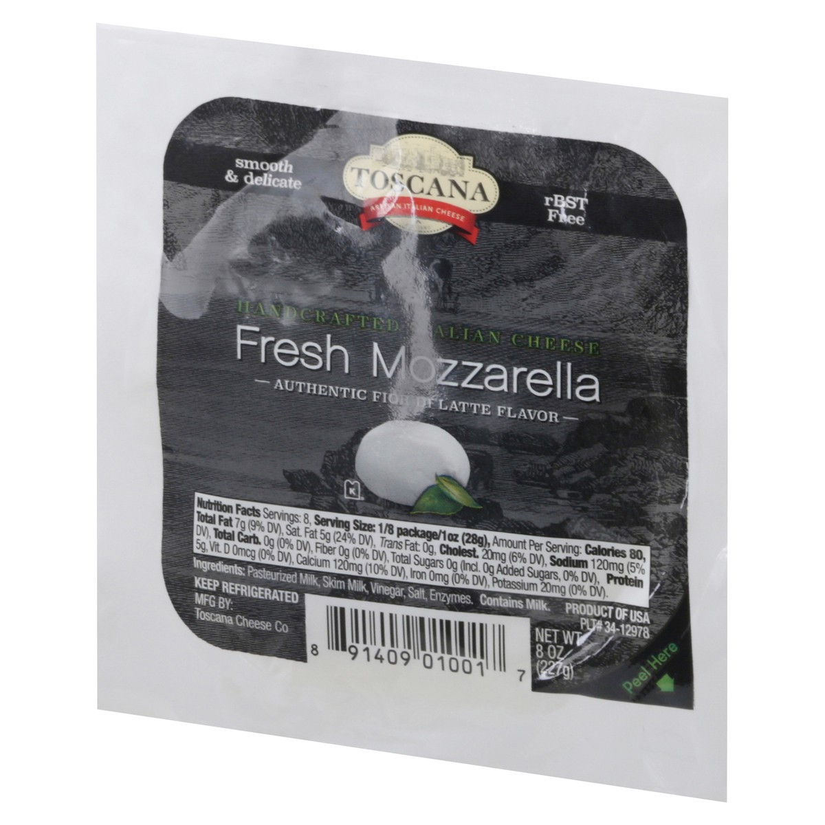 slide 5 of 12, Toscana Fresh Mozzarella Cheese 8 oz, 8 oz