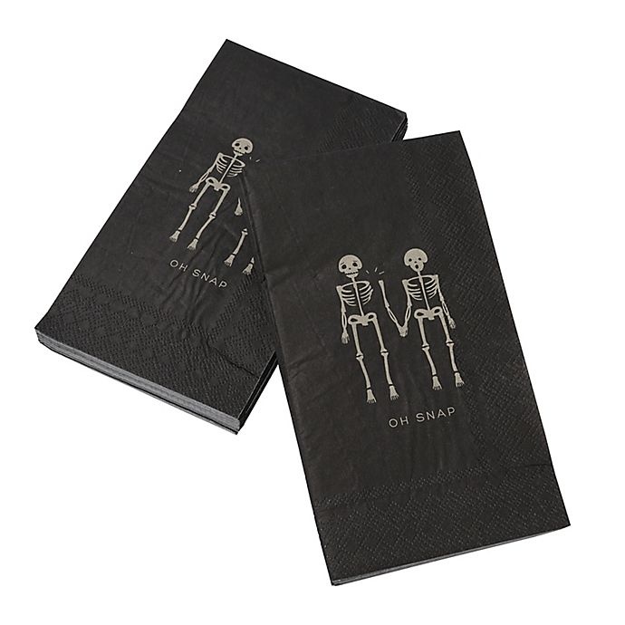 slide 2 of 3, Gartner Studios Skeletons Paper Guest Towels, 20 ct