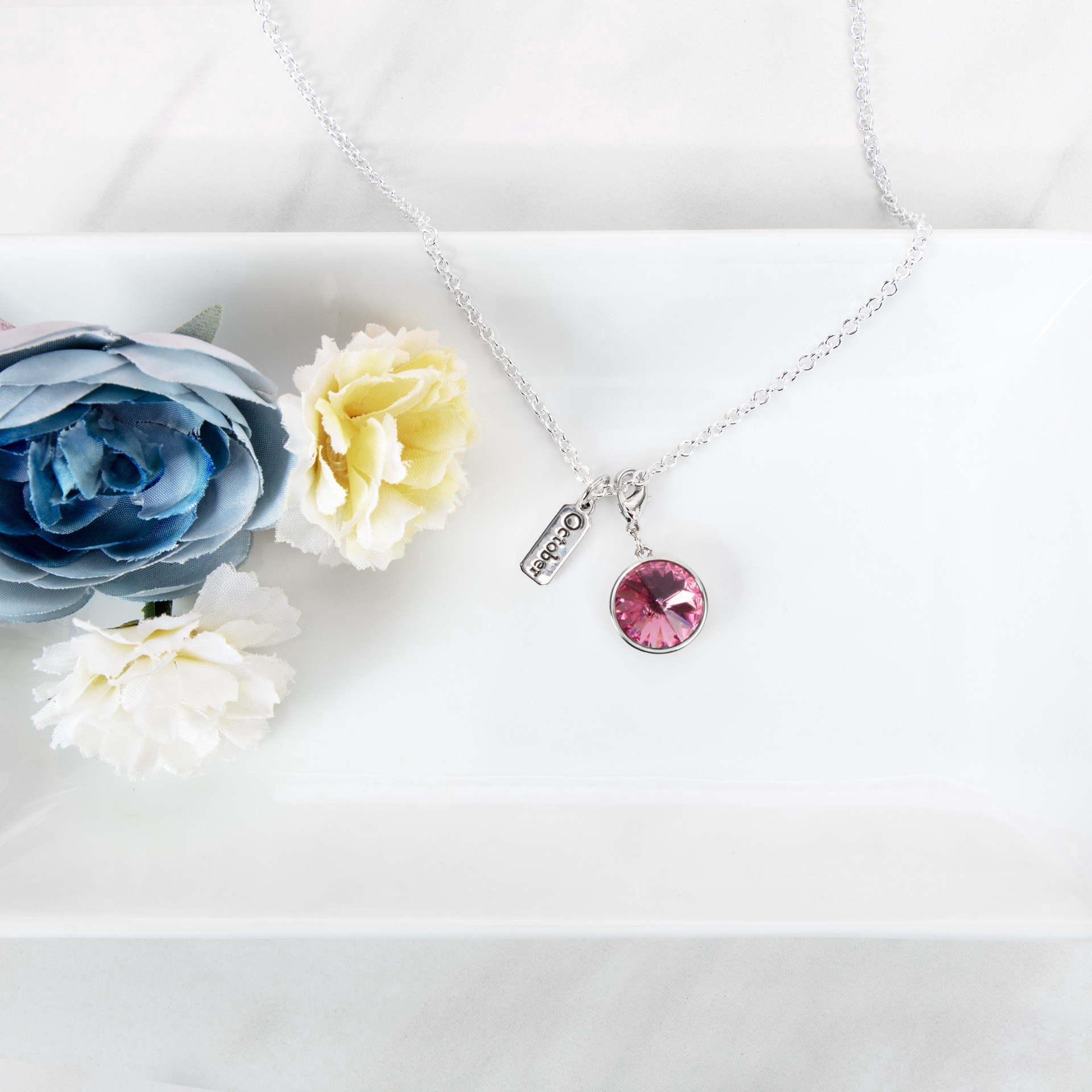 slide 2 of 5, Austrian Crystal Birth Month Charm Set By Bead Landing, 28mm x 13mm