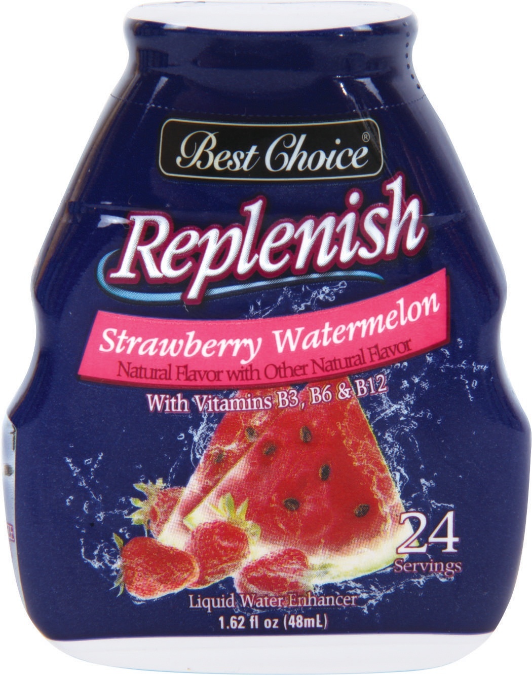 slide 1 of 1, Best Choice Replenish Strawberry Watermelon Liquid Water Enhancer, 1.62 fl oz