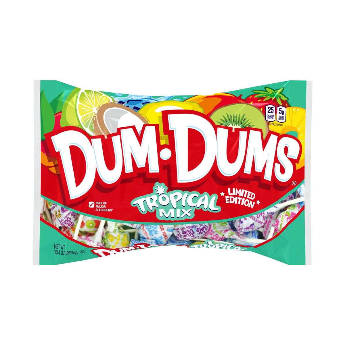 slide 1 of 3, Dum Dums Summertime Dum Dums Pops, 10.4 oz