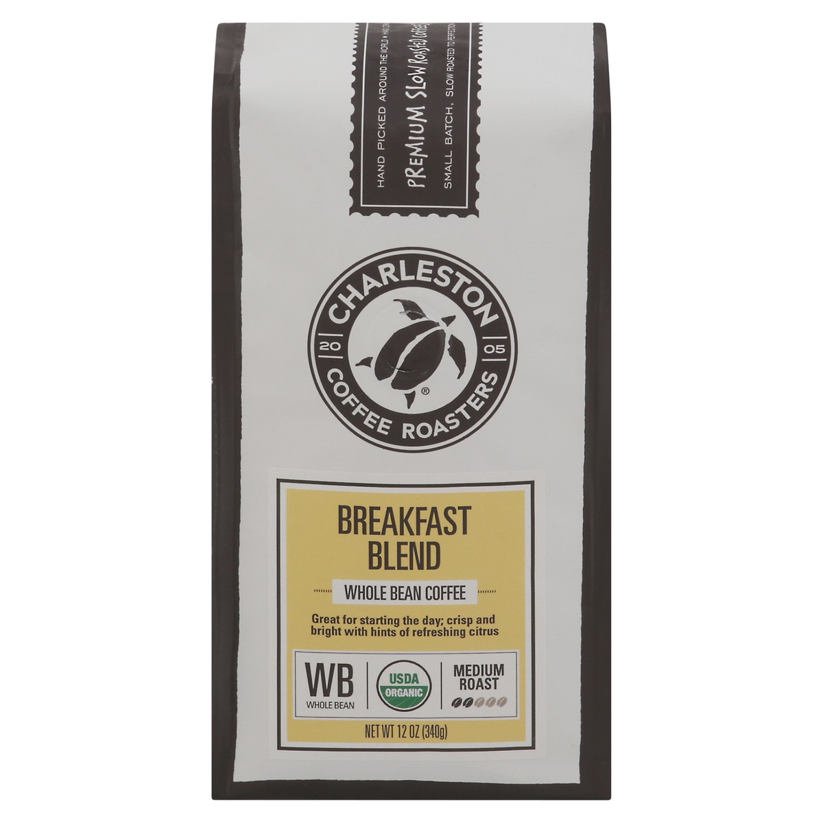 slide 3 of 11, Charleston Coffee Roasters Medium Roast Whole Bean Breakfast Blend Coffee 12 oz, 12 oz
