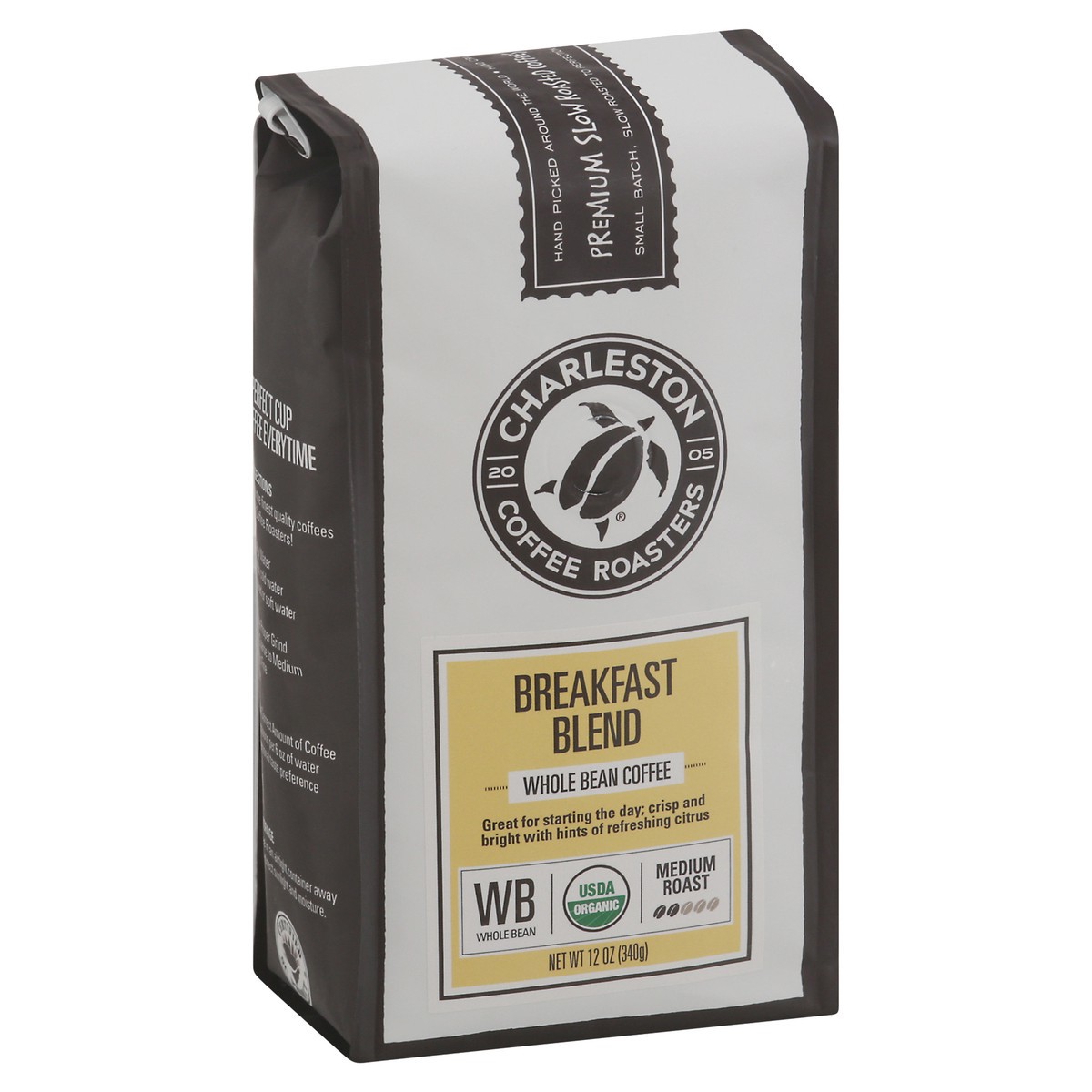 slide 2 of 11, Charleston Coffee Roasters Medium Roast Whole Bean Breakfast Blend Coffee 12 oz, 12 oz