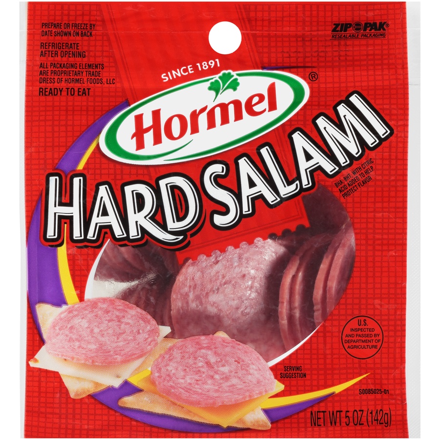 slide 1 of 1, Hormel Hard Salami, per lb
