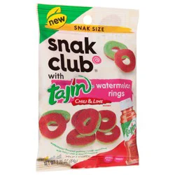 Snak Club Snak Size Mild Tajin Chili & Lime Seasoned Watermelon Rings 2.25 oz