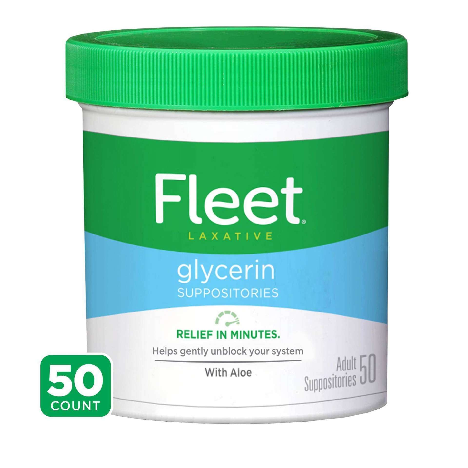 slide 1 of 7, Fleet Laxative Glycerin Suppositorie, 50 ct