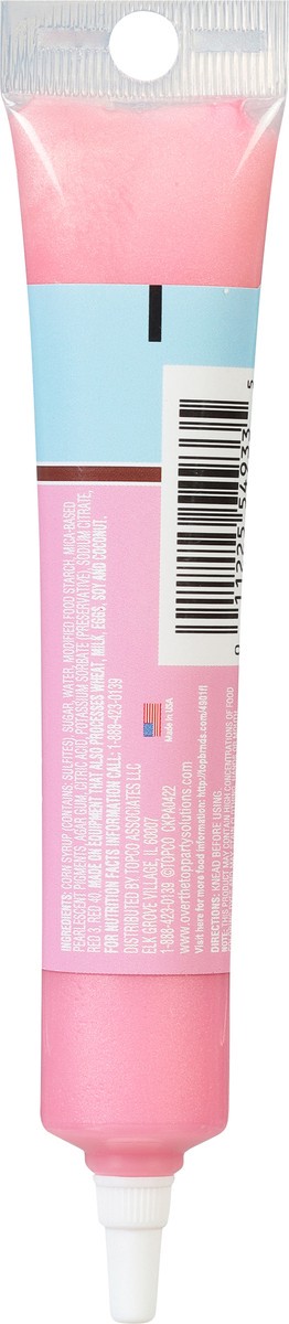 slide 7 of 9, Over The Top Decorating Pink Write-On Shimmer Gel 1.5 oz, 1.5 oz
