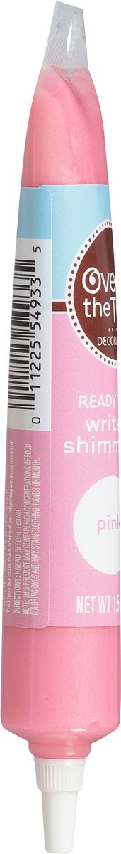 slide 2 of 9, Over The Top Decorating Pink Write-On Shimmer Gel 1.5 oz, 1.5 oz