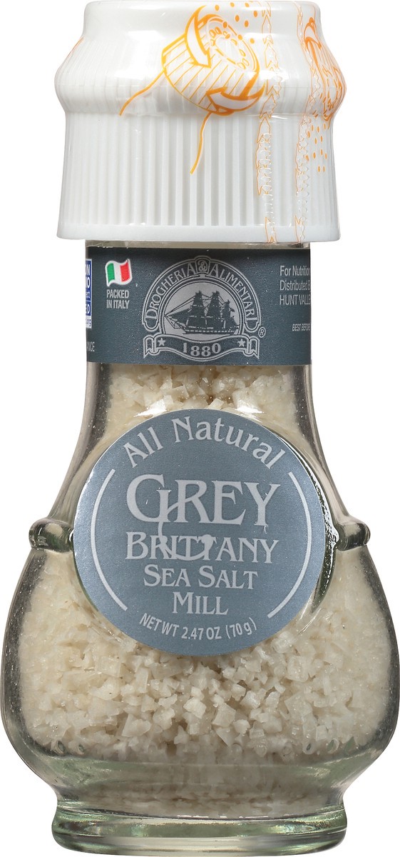 slide 3 of 3, Drogheria & Alimentari All Natural Grey Brittany Sea Salt Mill 2.47 oz. Bottle, 2.47 oz