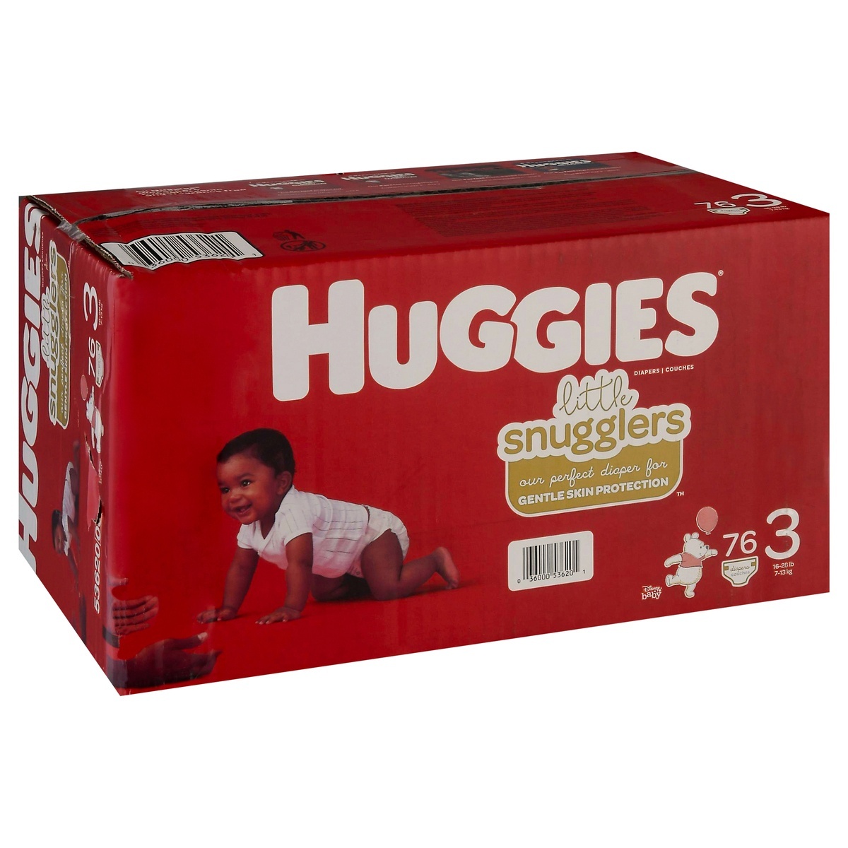 slide 1 of 9, Huggies Little Snugglers Baby Diapers, Size 3, 76 Ct, 76 cnt