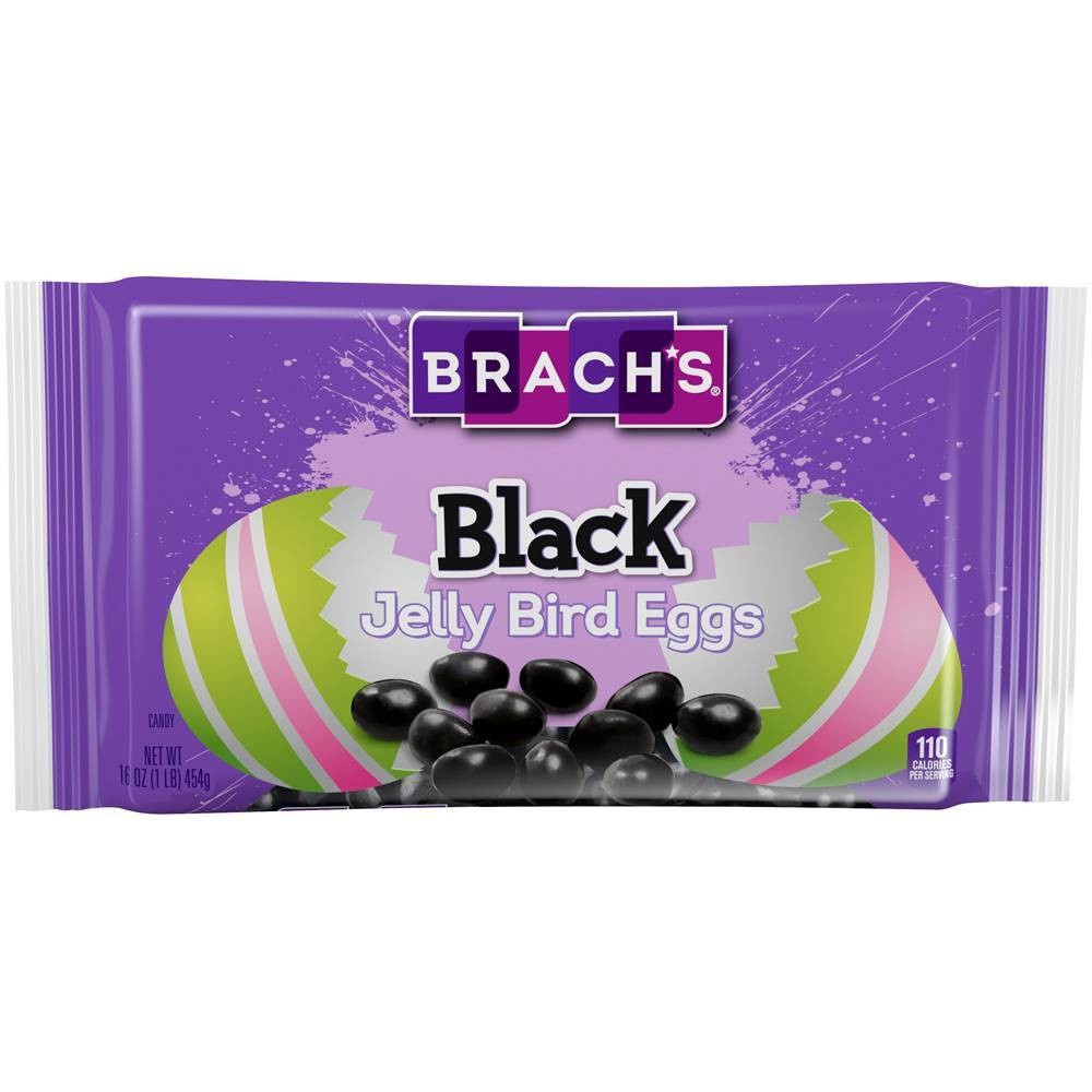 slide 1 of 2, Brach's Brach&#39;s Easter Black Jelly Bird Eggs, 16 oz