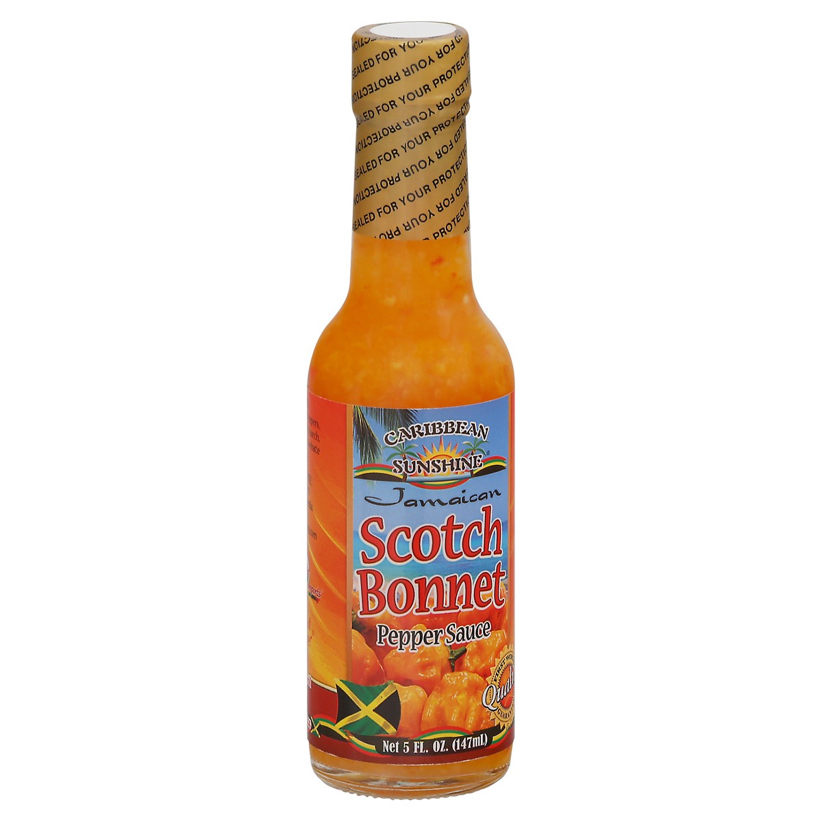 slide 2 of 9, Caribbean Sunshine Scotch Bonnet Pepper Sauce, 5 fl oz