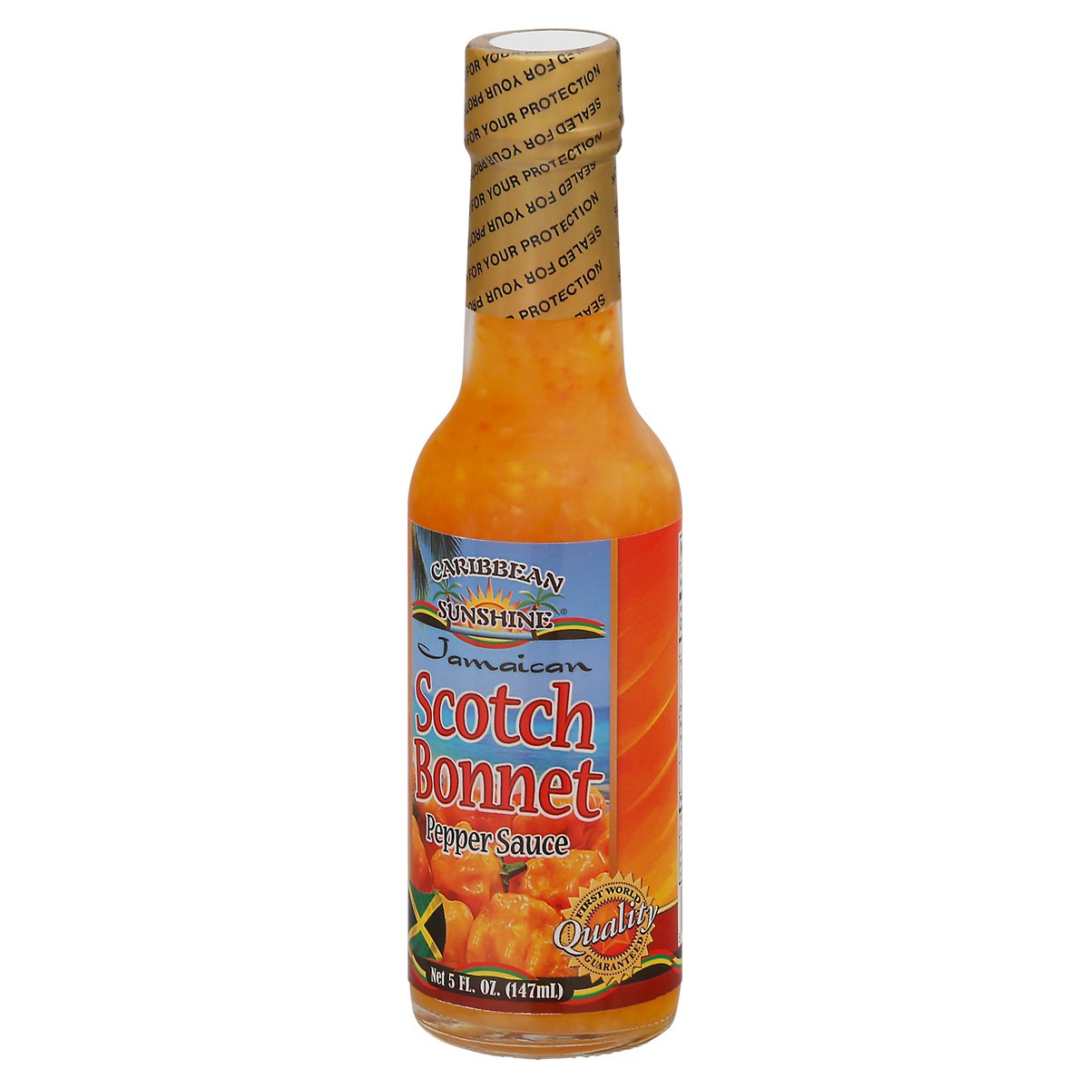 slide 3 of 9, Caribbean Sunshine Scotch Bonnet Pepper Sauce, 5 fl oz