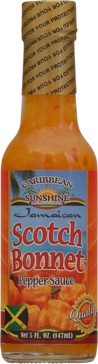 slide 6 of 9, Caribbean Sunshine Scotch Bonnet Pepper Sauce, 5 fl oz