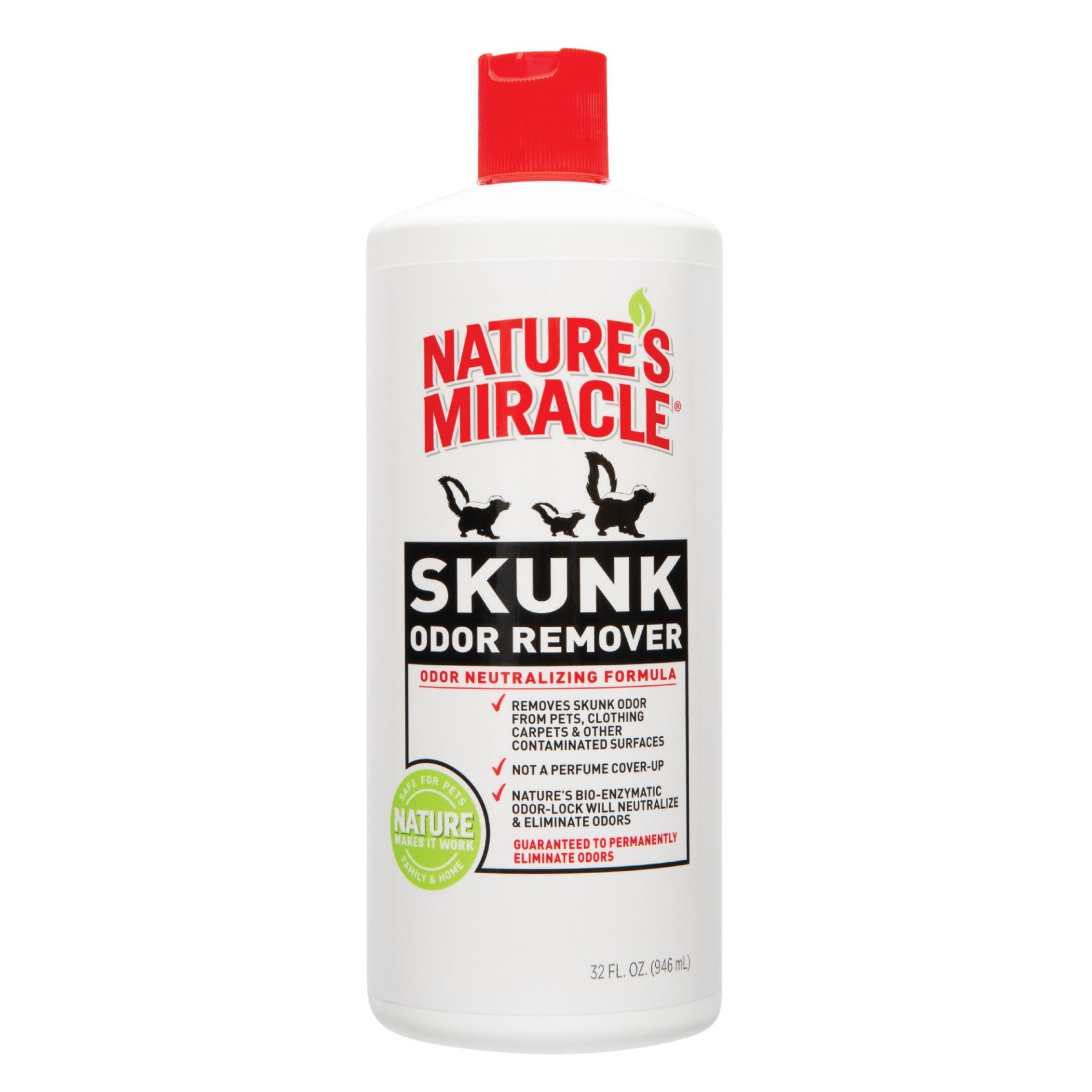 slide 1 of 1, Nature's Miracle Skunk Odor Remover, 32 fl oz