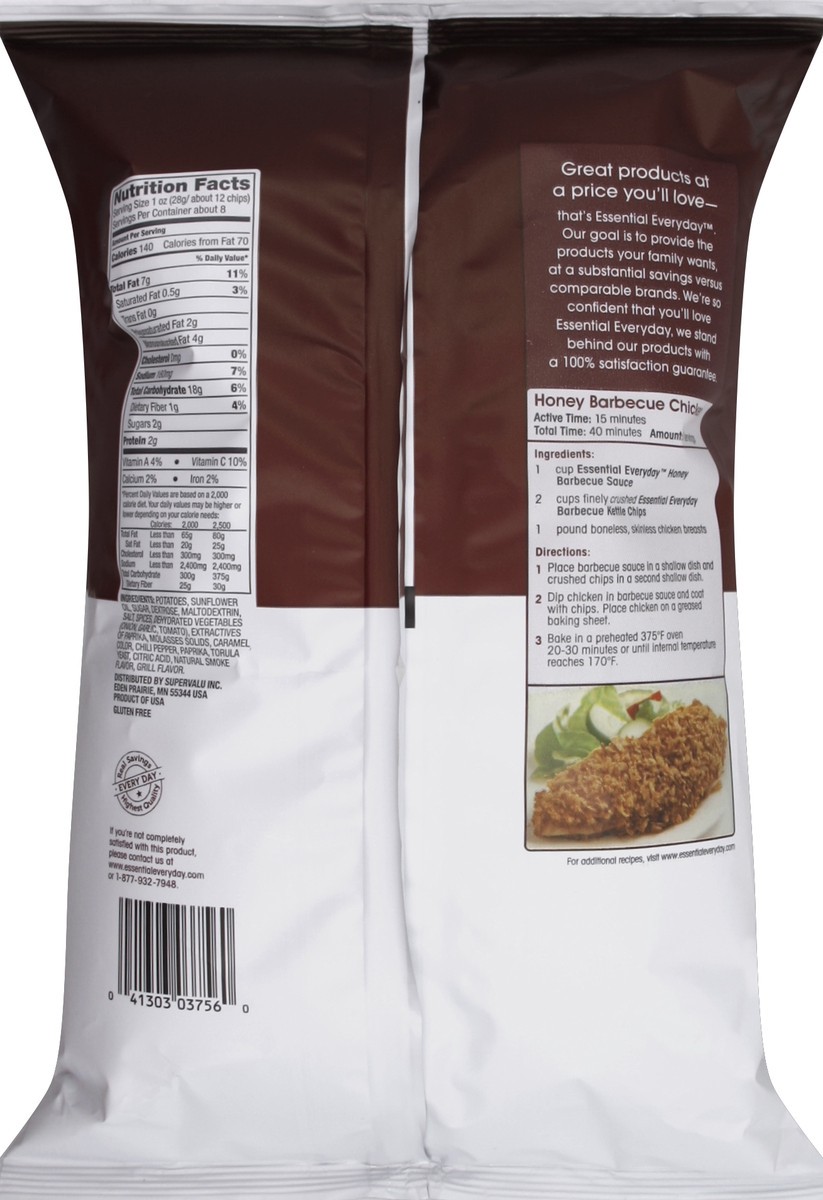 slide 6 of 6, Essential Everyday Kettle Chip BBQ, 8 oz