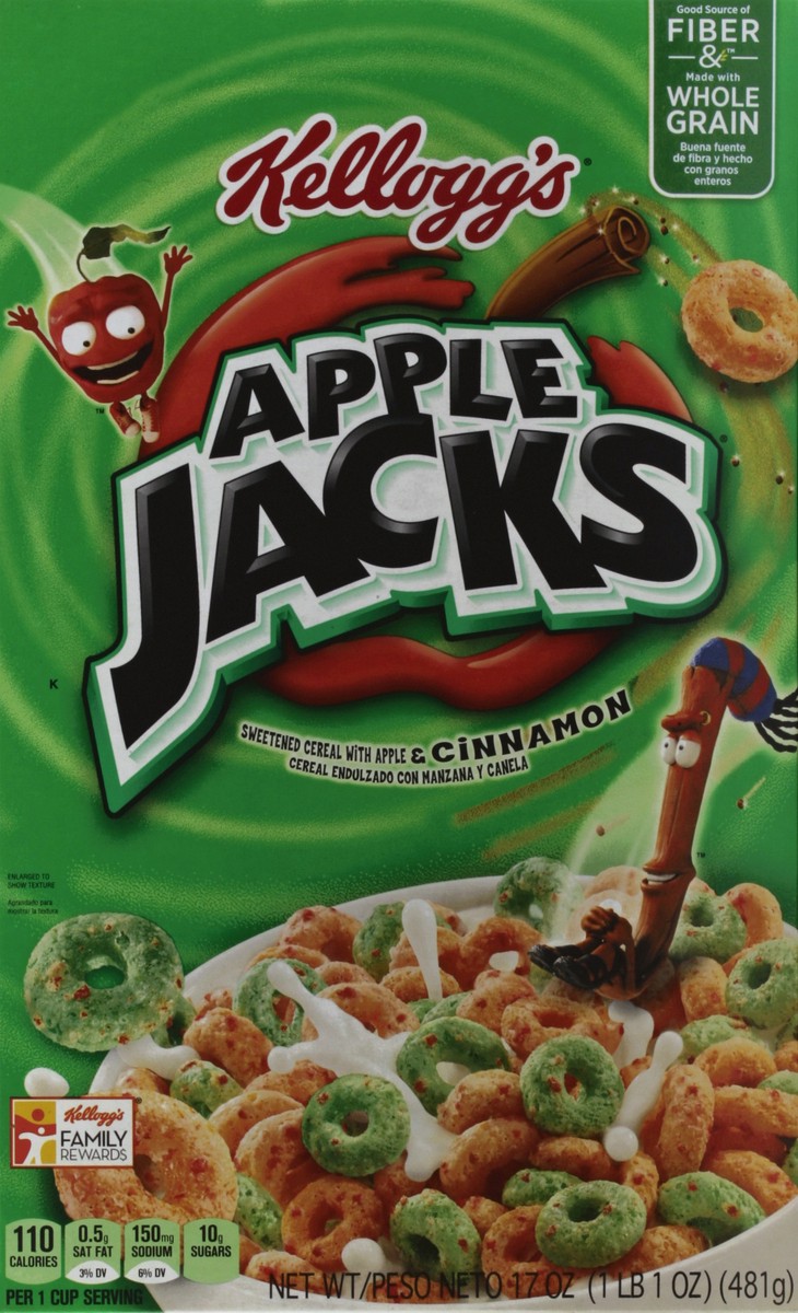 slide 5 of 7, Apple Jacks Cereal 17 oz, 17 oz