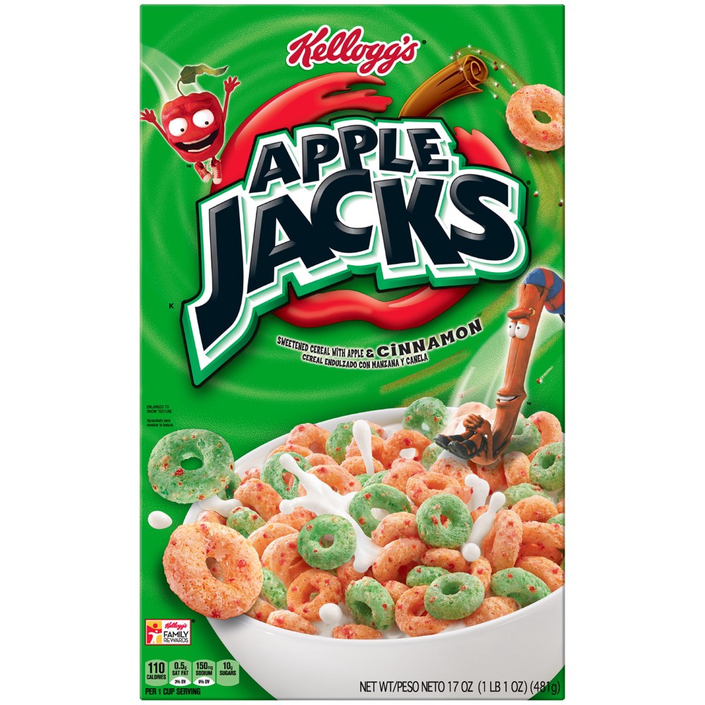 slide 1 of 7, Apple Jacks Cereal 17 oz, 17 oz