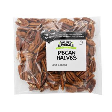 slide 1 of 1, Valued Naturals Pecan Halves, 7 oz