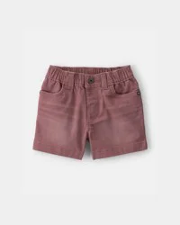Oshkosh Baby Boy Twill Pull-On Shorts - Brown - 18M