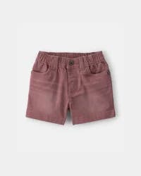 Oshkosh Baby Boy Twill Pull-On Shorts - Brown - 18M
