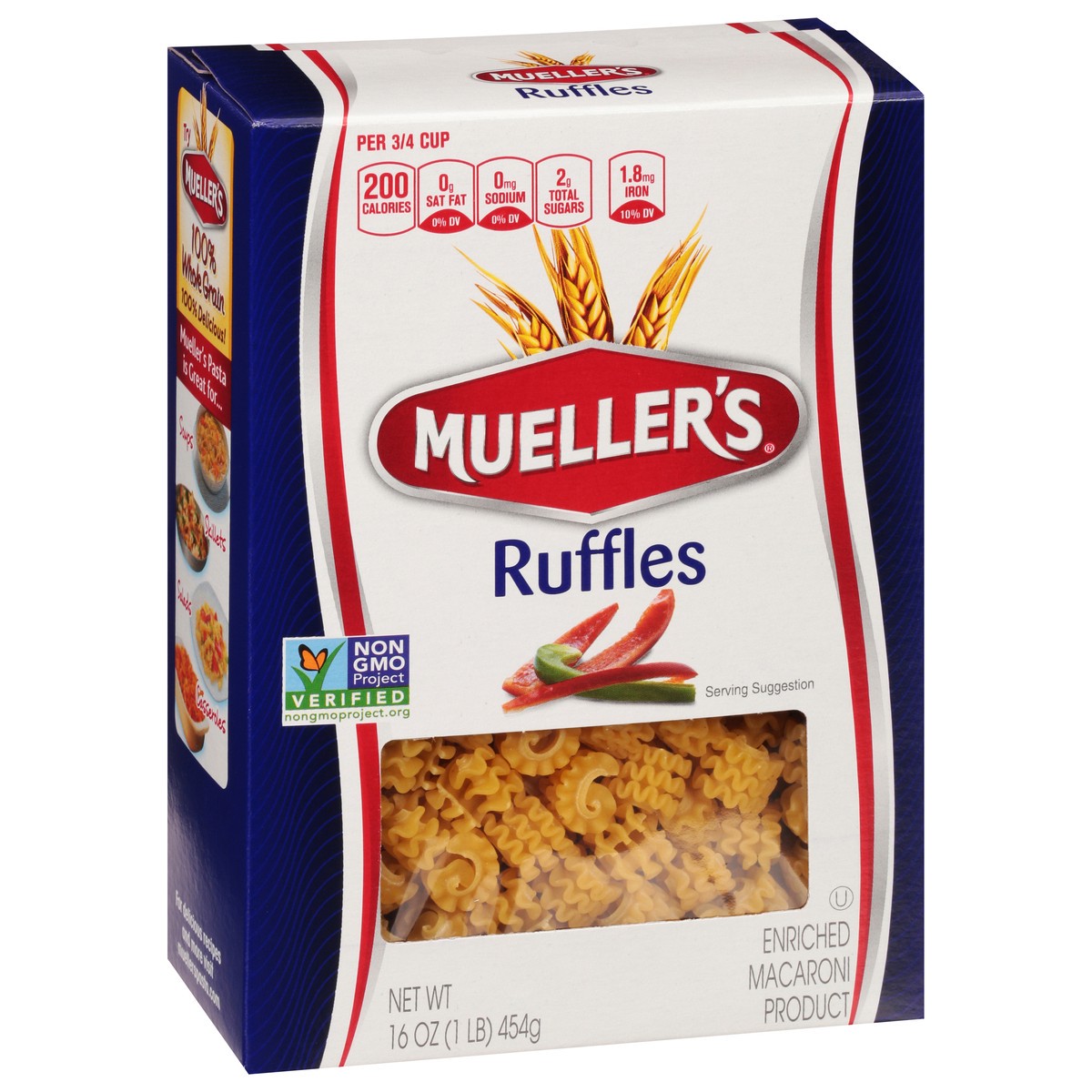 slide 6 of 9, Mueller's Ruffles 16 oz, 16 oz