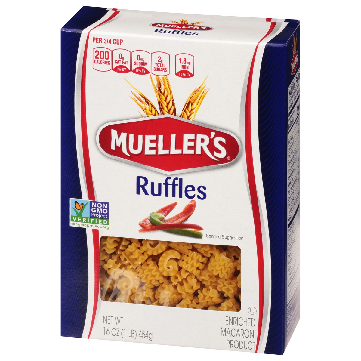 slide 4 of 9, Mueller's Ruffles 16 oz, 16 oz