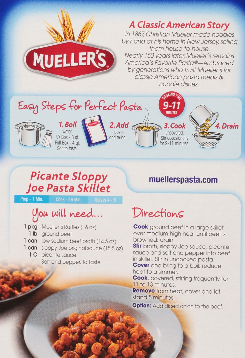 slide 9 of 9, Mueller's Ruffles 16 oz, 16 oz