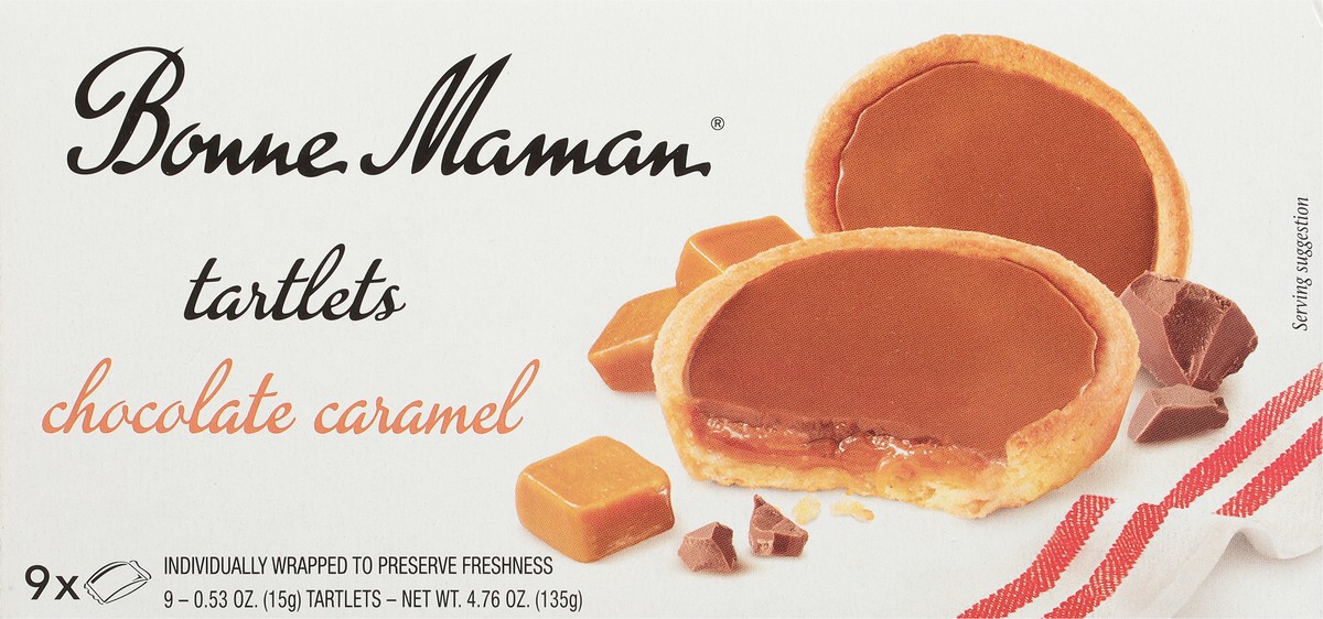 slide 6 of 9, Bonne Maman Chocolate Caramel Tartlets 9 - 0.53 oz Each, 4.76 oz