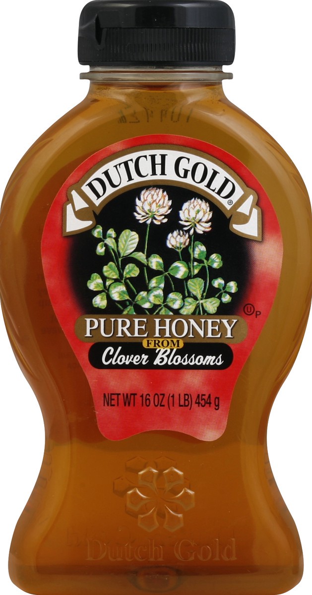 slide 2 of 2, Dutch Gold Honey Pure Honey, From Clover Blossoms, 16 oz