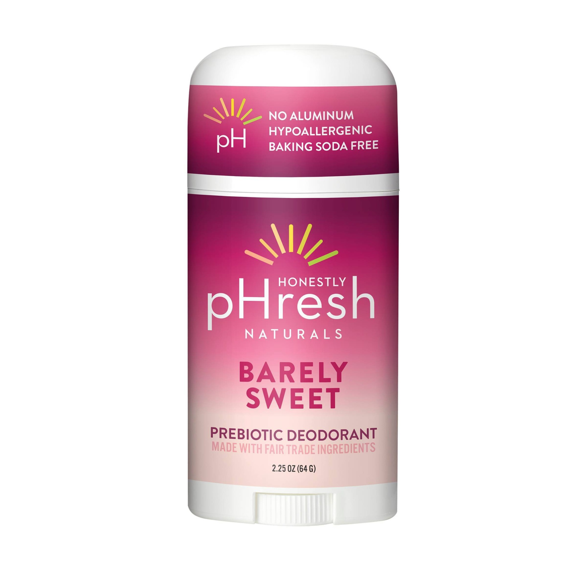 slide 1 of 1, Honestly pHresh Barely Sweet Natural Women's Deodorant, 2.25 oz