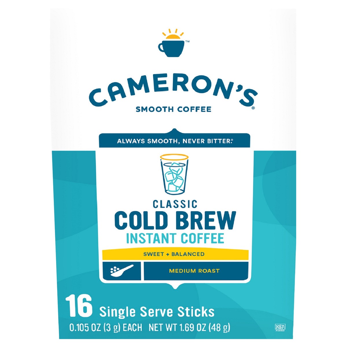 slide 3 of 7, Cameron's Coffee Cold Brew Instant Single Serve Sticks - 16 ct, 16 ct