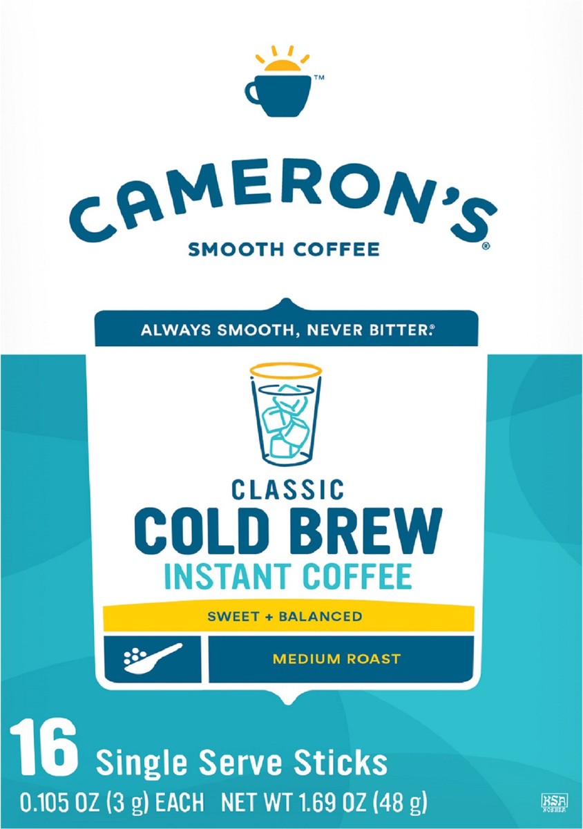 slide 5 of 7, Cameron's Coffee Cold Brew Instant Single Serve Sticks - 16 ct, 16 ct