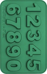 Trudeau Clever Treats Silicone Chocolate Mold- Numbers