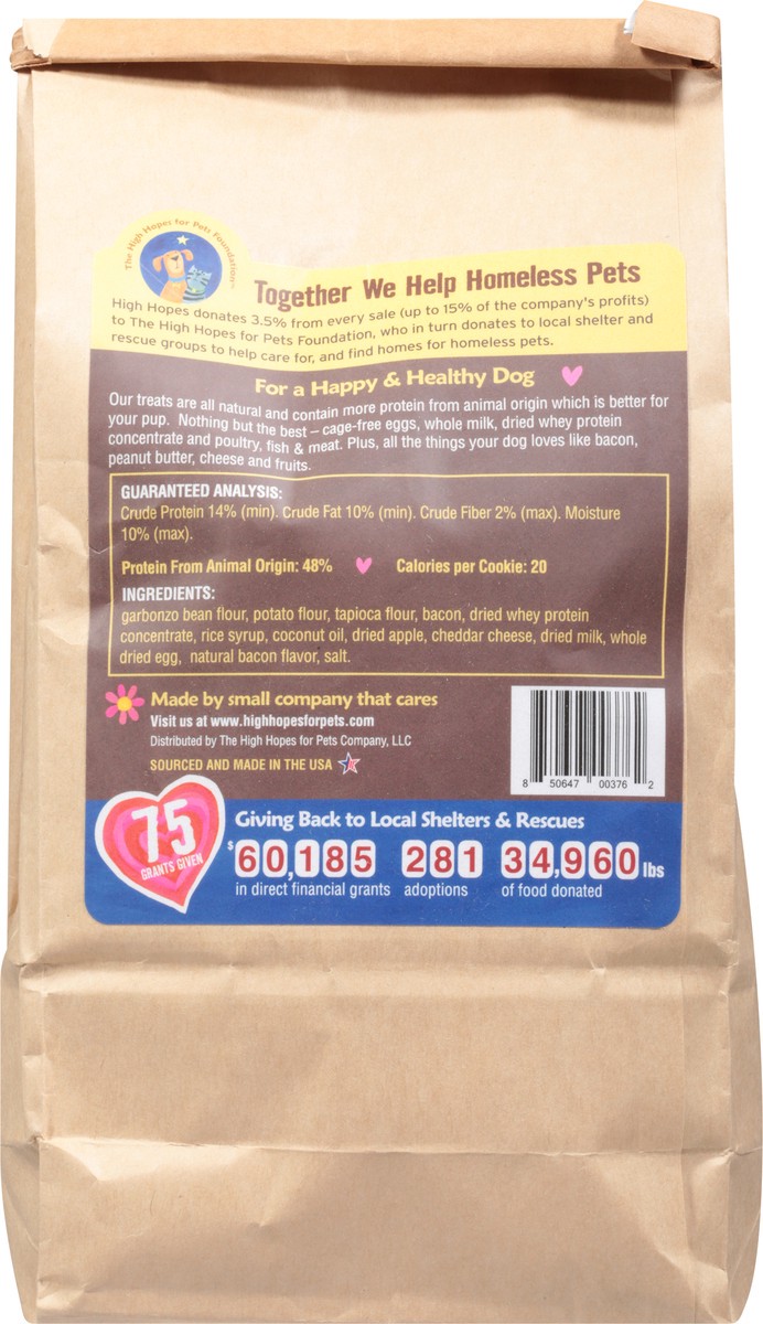 slide 5 of 9, High Hopes Grain-Free All Natural Baked Cookies with Bacon, Apple & Cheese 10 oz, 10 oz