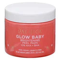 Pacifica 10% AHA + BHA Glow Baby Brightening Peel Pads 60 ea